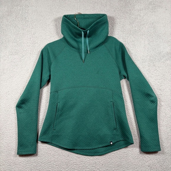 Marmot Tops - Marmot Quilted Funnel Neck Pullover Sweatshirt Green Womens M Thumbholes Outdoor